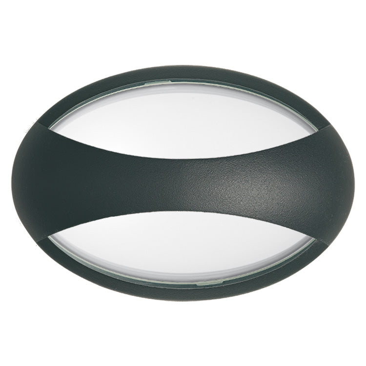 Jack Horizontal Up / Down 13W LED IP65 Oval Bunker / Warm White