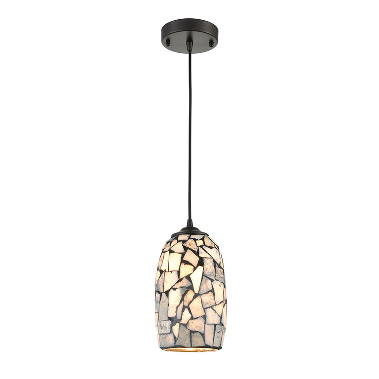 Stone Mosaic Hand Blown Glass Pendant Light - Glaze10