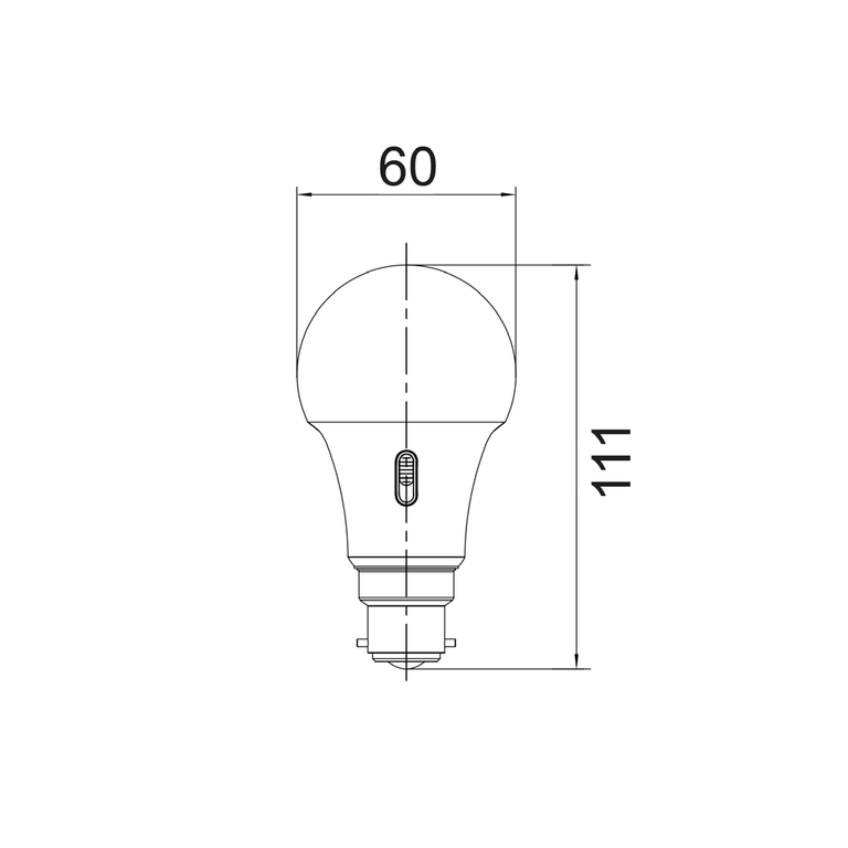Opal GLS LED 10W B22 Tri-Colour - GLSTRIBC1