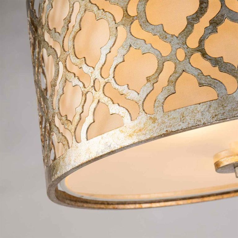 Arabella 2 Light Flush Mount Distressed Gold - GN-ARABELLA-F