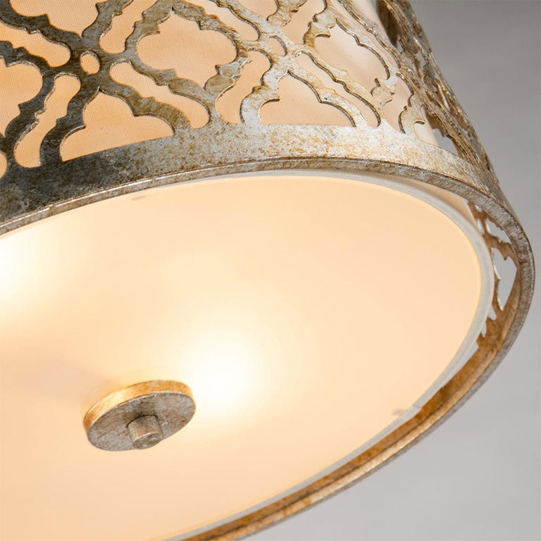 Arabella 2 Light Flush Mount Distressed Gold - GN-ARABELLA-F