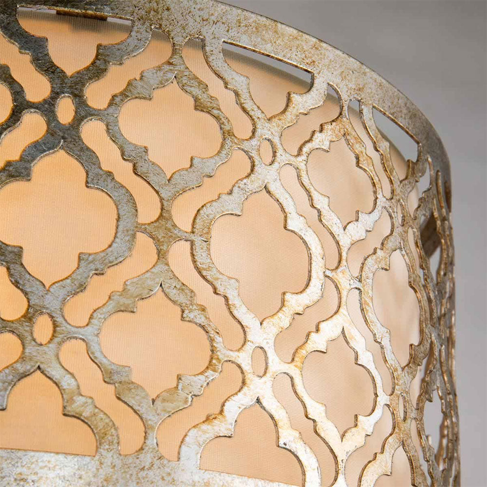 Arabella 2 Light Flush Mount Distressed Gold - GN-ARABELLA-F