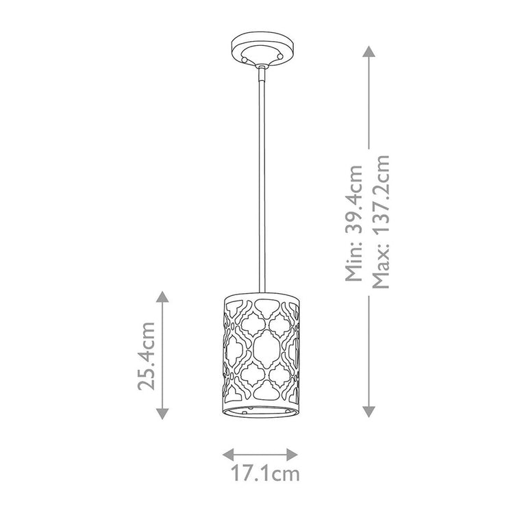 Arabella 1 Light Duo-Mount Mini Pendant Distressed Gold - GN-ARABELLA-MP