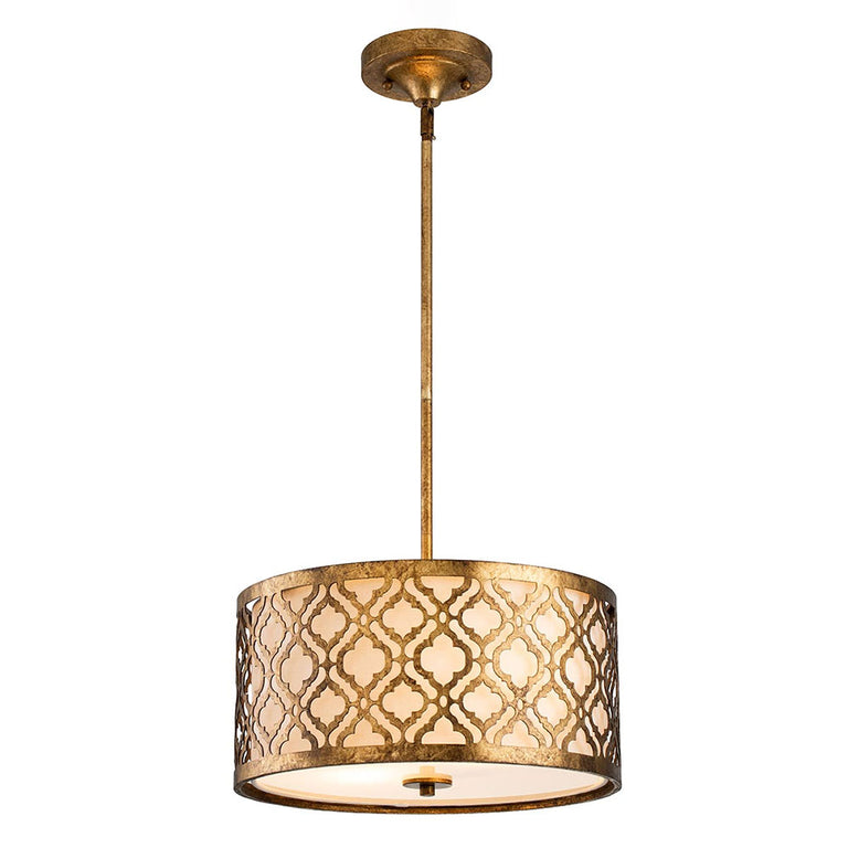 Arabella 2 Light Duo-Mount Medium Pendant Distressed Gold - GN-ARABELLA-P-M