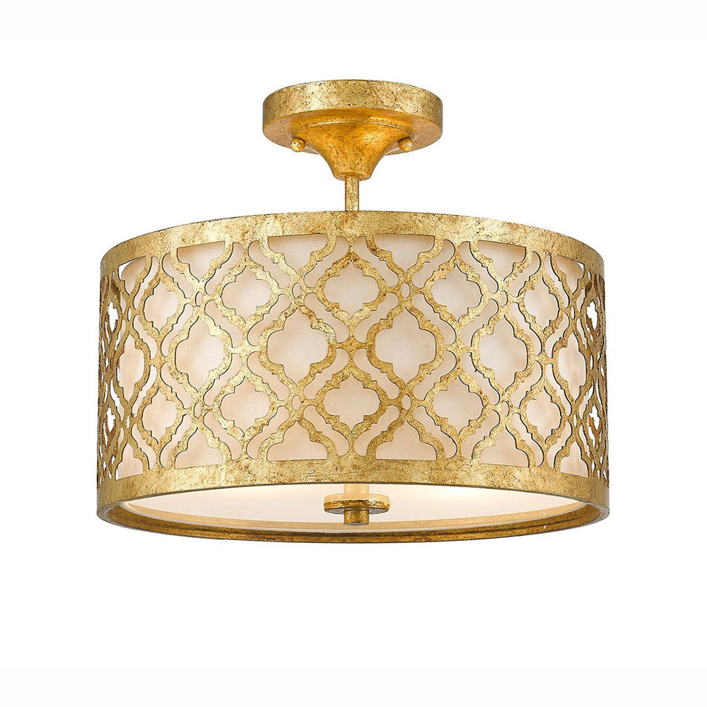 Arabella 2 Light Duo-Mount Medium Pendant Distressed Gold - GN-ARABELLA-P-M