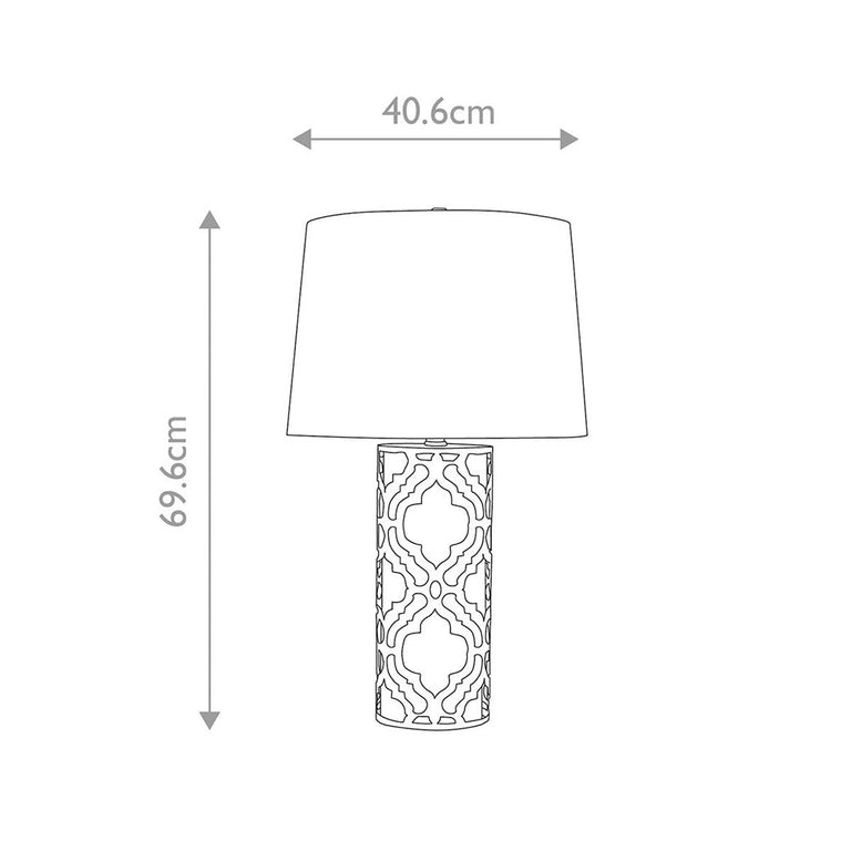 Arabella Table Lamp Distressed Gold - GN-ARABELLA-TL-G