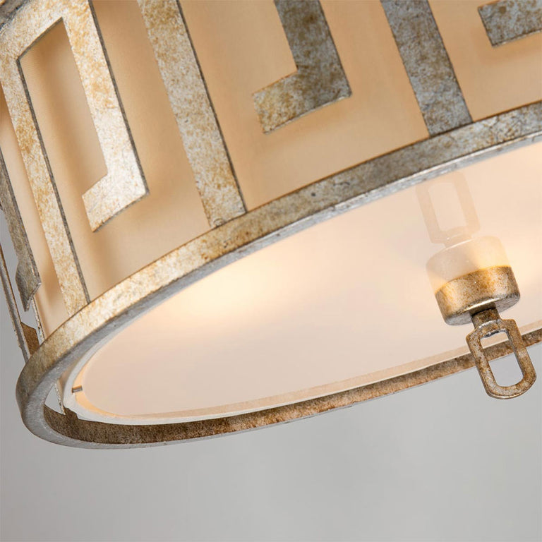 Lemuria 3 Light Duo-Mount Large Pendant Distressed Gold - GN-LEMURIA-P-L