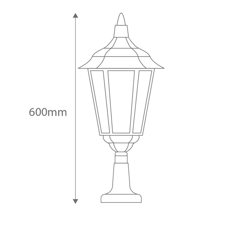Chester Pillar Mount Light Large Beige - 15074