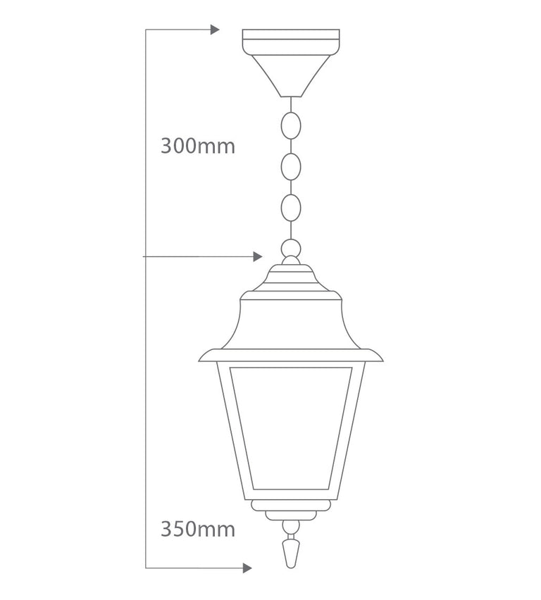 Paris Pendant Light White - 15115