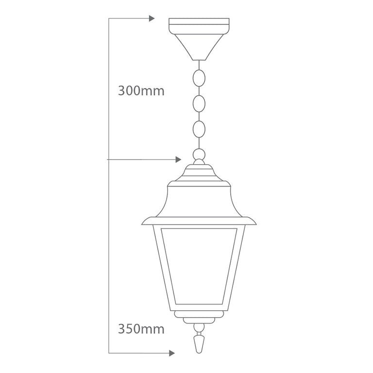 Paris Pendant Light Black - 15111