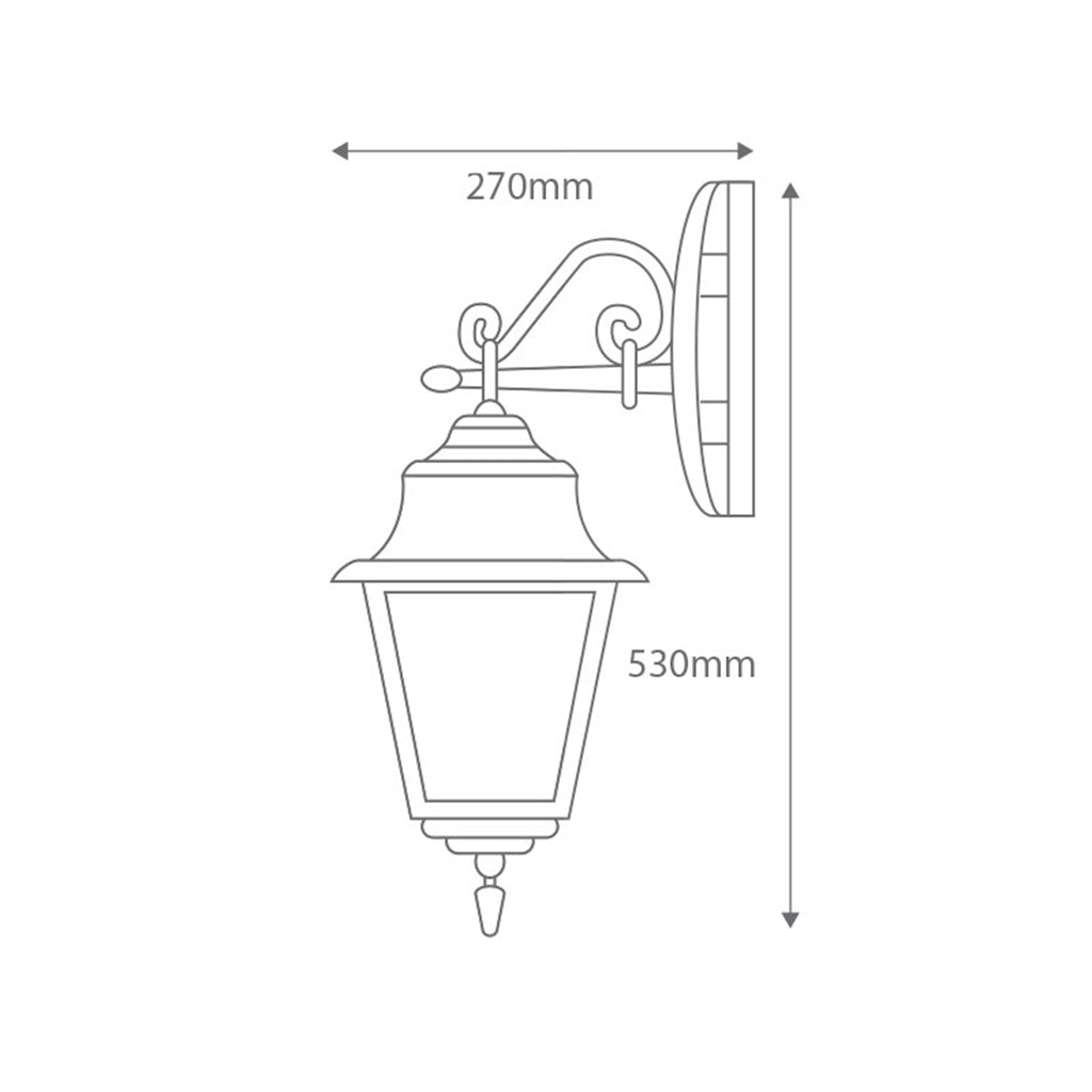 Paris Downward Wall Light Beige - 15122