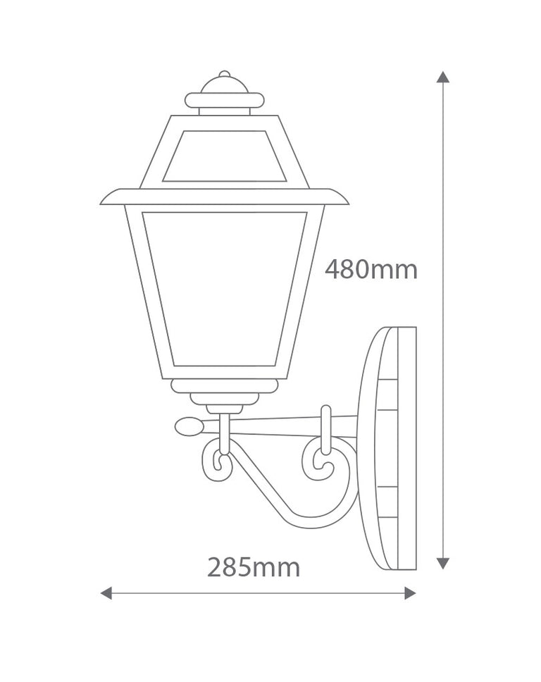 Avignon Upward Wall Light Green - 15197