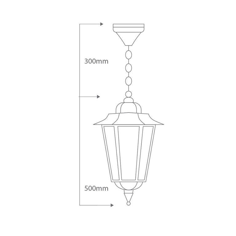 Turin Pendant Light Large Black - 15501
