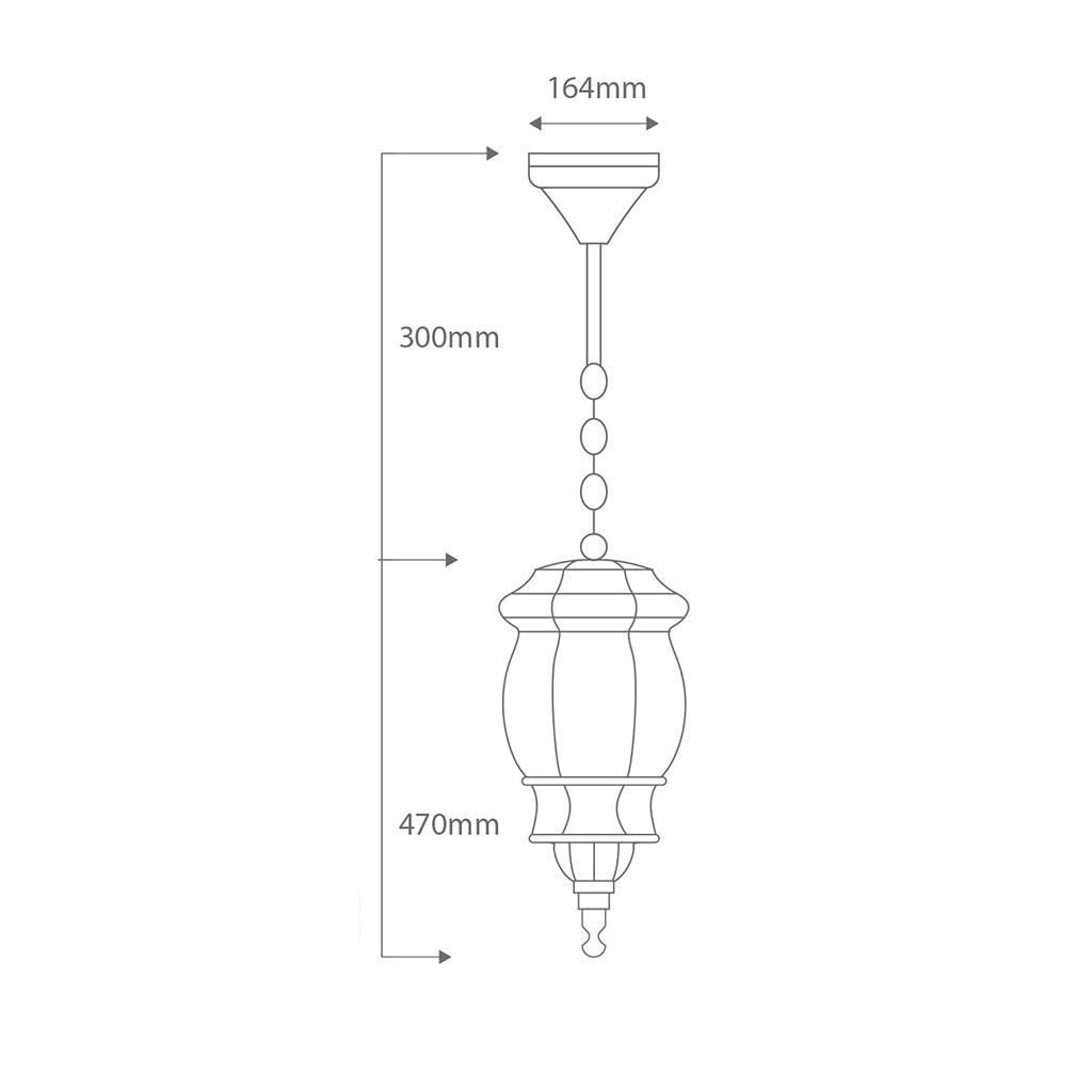 Vienna Pendant Light Large Beige - 15980
