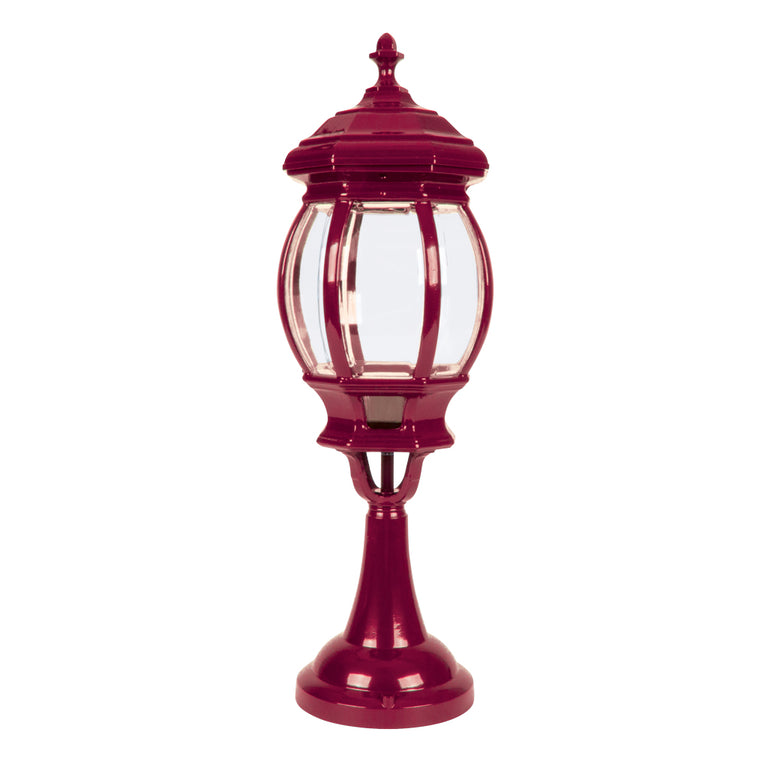 Vienna Pillar Mount Light Large Burgundy - 16000