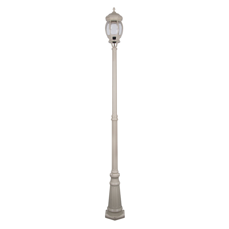 Vienna Three Head Curved Arm Tall Post Light Beige - 16010