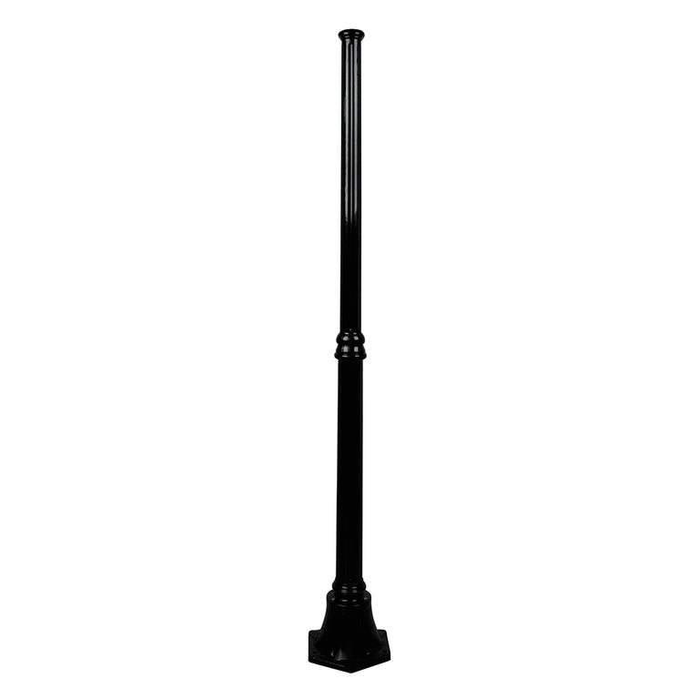 Turin 1.57 Meter Tall Base Exterior Post Black - 16046
