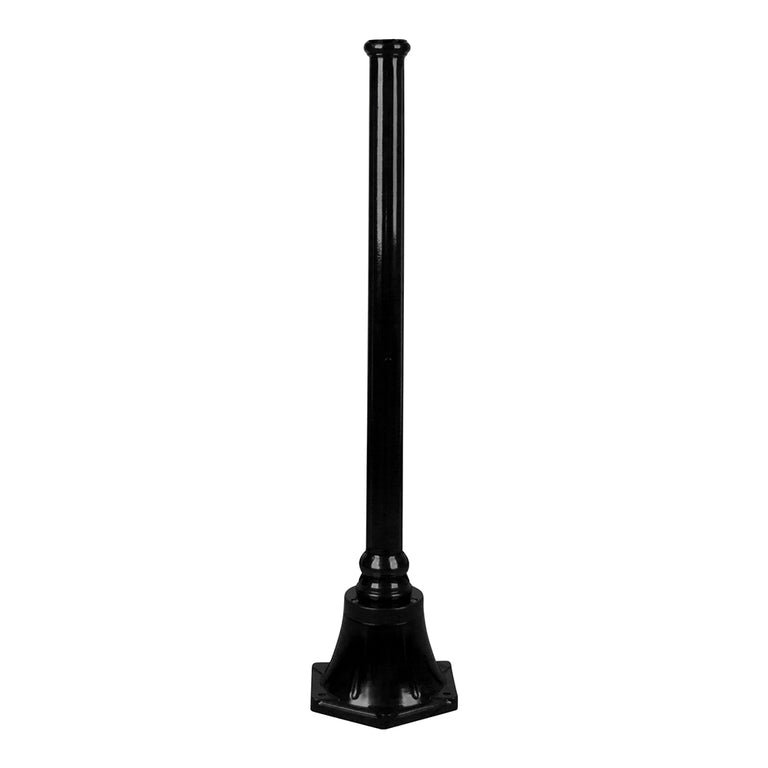 Turin 950mm Tall Base Exterior Post Black - 16052