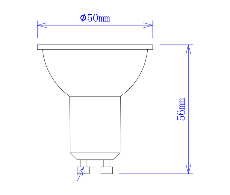 LED 240V 5W GU10 Green - GU10G01