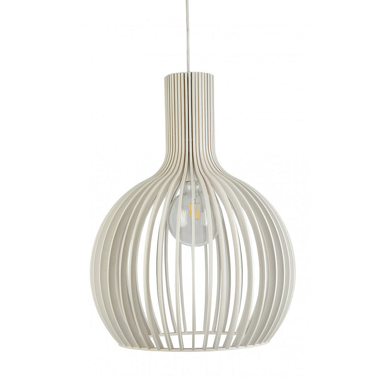 Guarin 1 Light Pendant Large White - GUARIN-50 WHITE