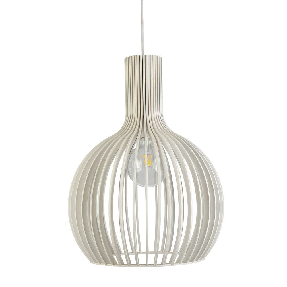Guarin 1 Light Pendant Medium White - GUARIN-35 WHITE
