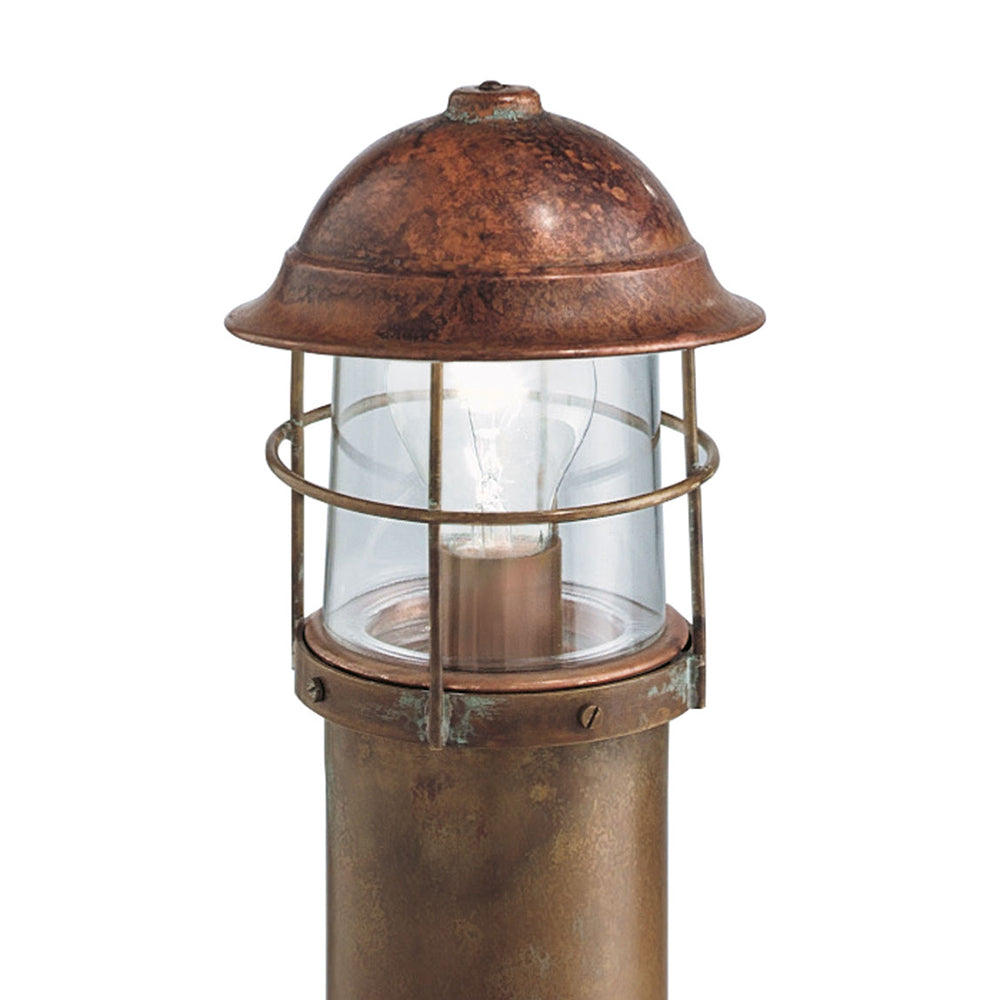 Garden 910mm Bollard With Clear Glass IP44 - 245.44.ORT