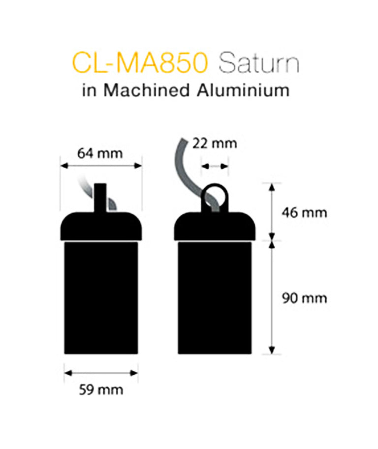 Saturn Spotlight Solid Aluminium - CL-MA850