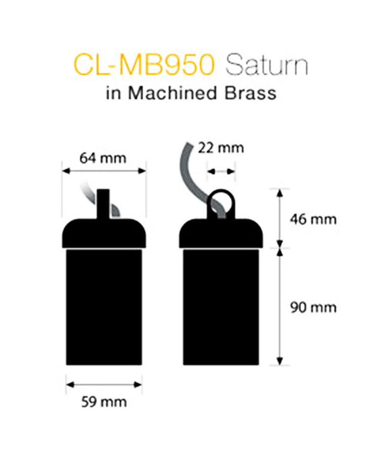Saturn Spotlight Solid Brass - CL-MB950