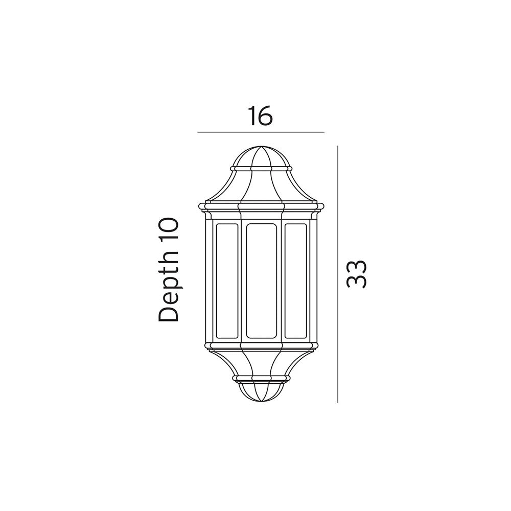 Genova Mini Wall Light Black - NLYS.175B