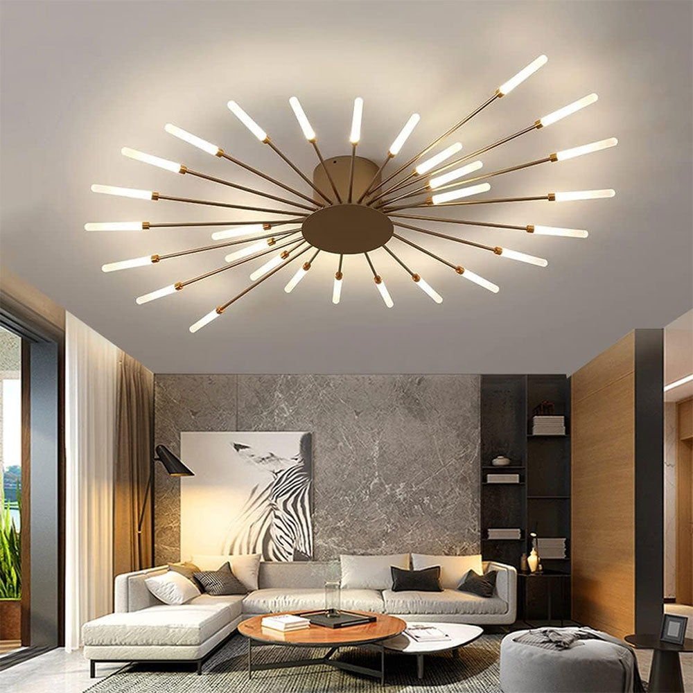 Girandola 28 Light LED Flush Ceiling Light Gold - GIRANDOLA-28 GOLD