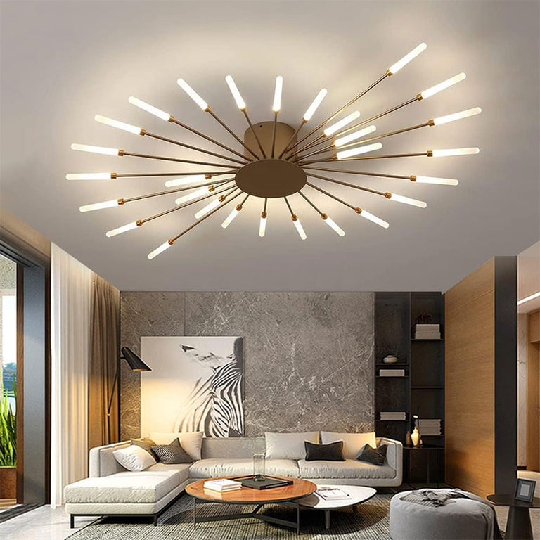 Girandola 28 Light LED Flush Ceiling Light Gold - GIRANDOLA-28 GOLD
