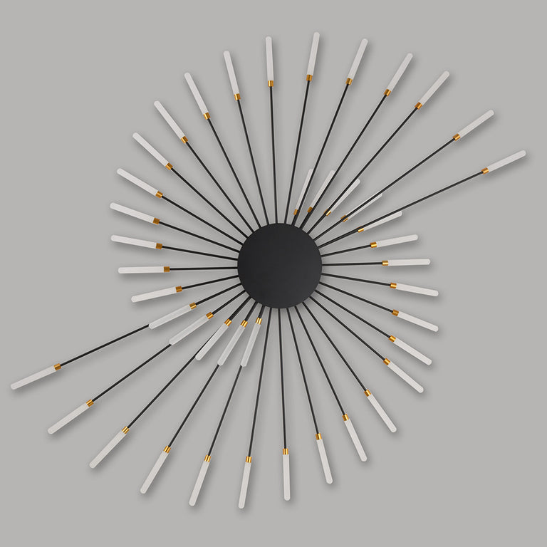 Girandola 42 Light LED Flush Ceiling Light Black - GIRANDOLA-42 BLACK