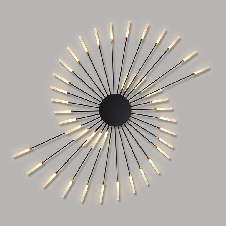 Girandola 42 Light LED Flush Ceiling Light Black - GIRANDOLA-42 BLACK