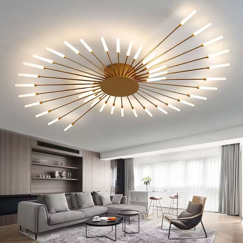 Girandola 42 Light LED Flush Ceiling Light Gold - GIRANDOLA-42 GOLD