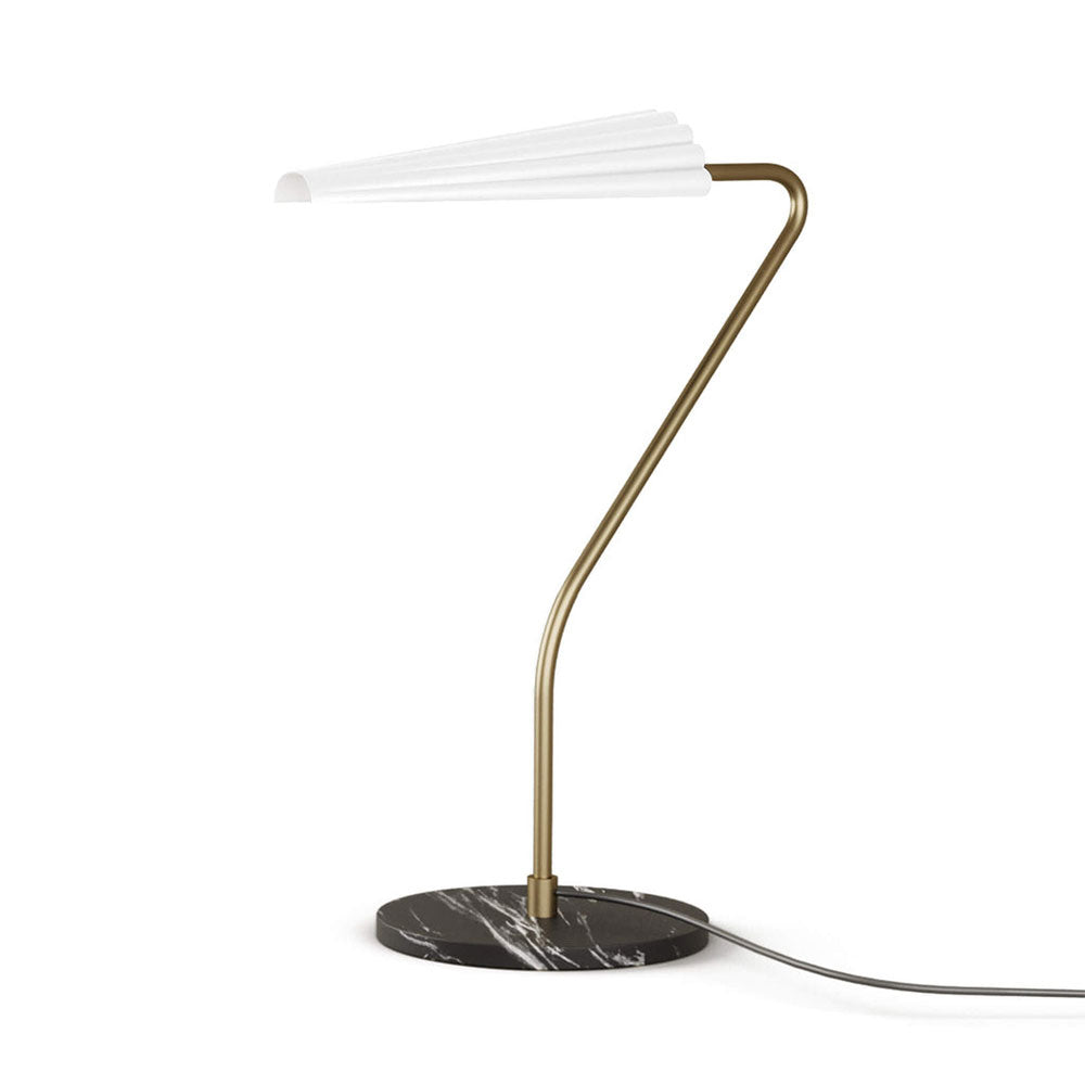Bion 5W LED Table Lamp Aged Gold / Matt White - ARO.S1306/ORO-BCO