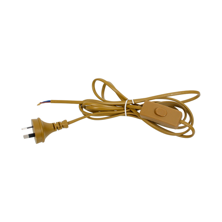 Flex & Plug 2 Core With Inline Switch Gold