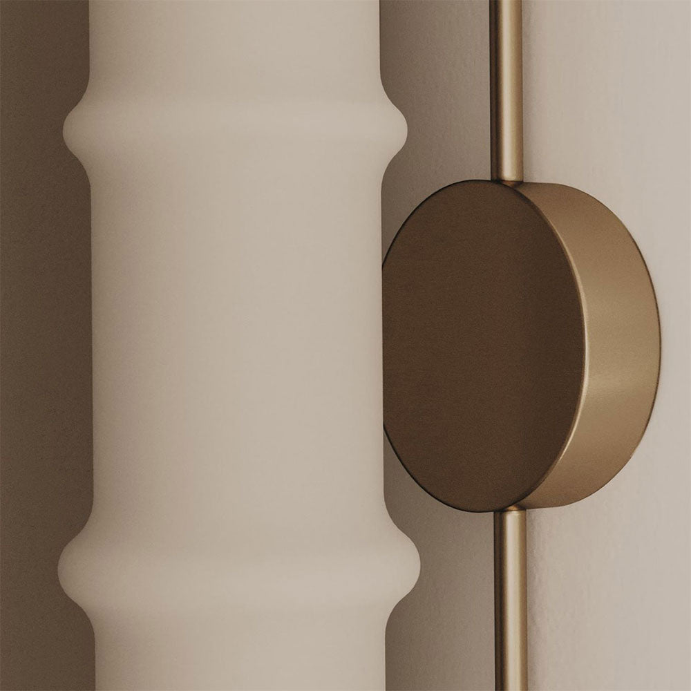 Canna 12W LED Wall Light Aged Gold / Opal - ARO.A1319/ORO