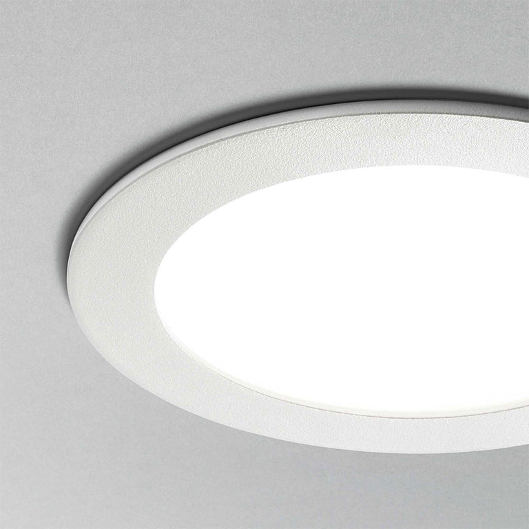Groove FI 10W Round Slim LED Downlight White / Warm White - 123974
