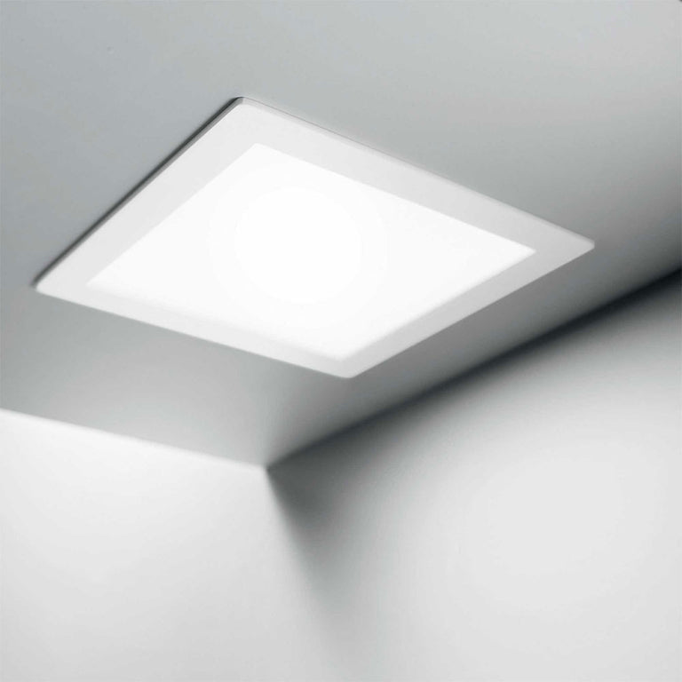 Groove FI 10W Square Slim LED Downlight White / Warm White - 123981
