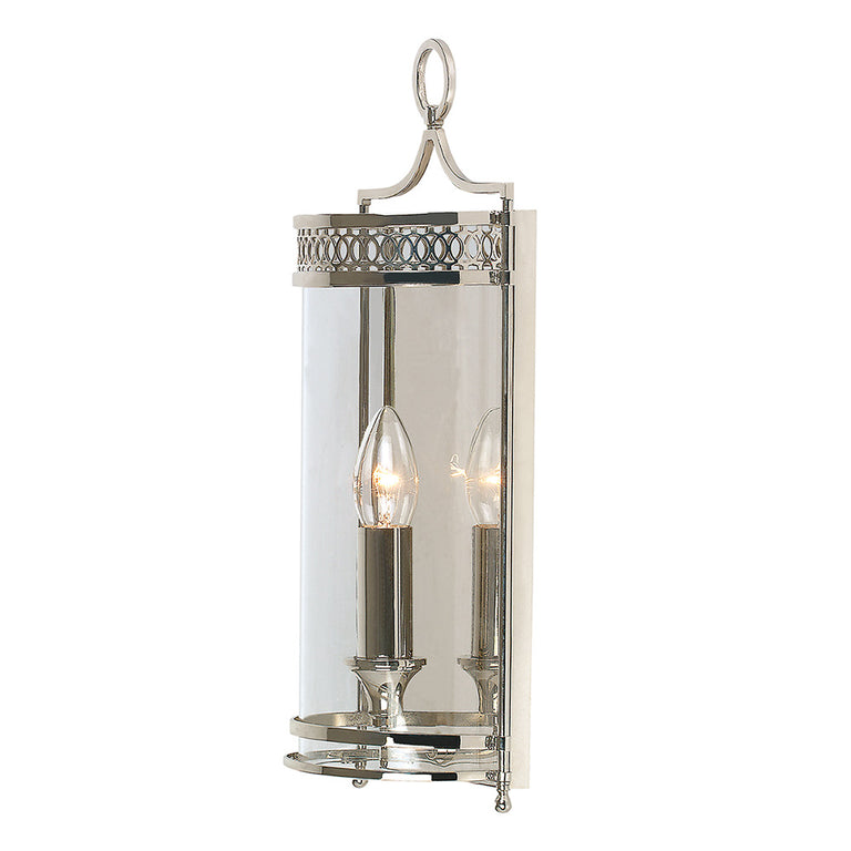 Guildhall Wall Light Polished Nickel - GH-WB-PN