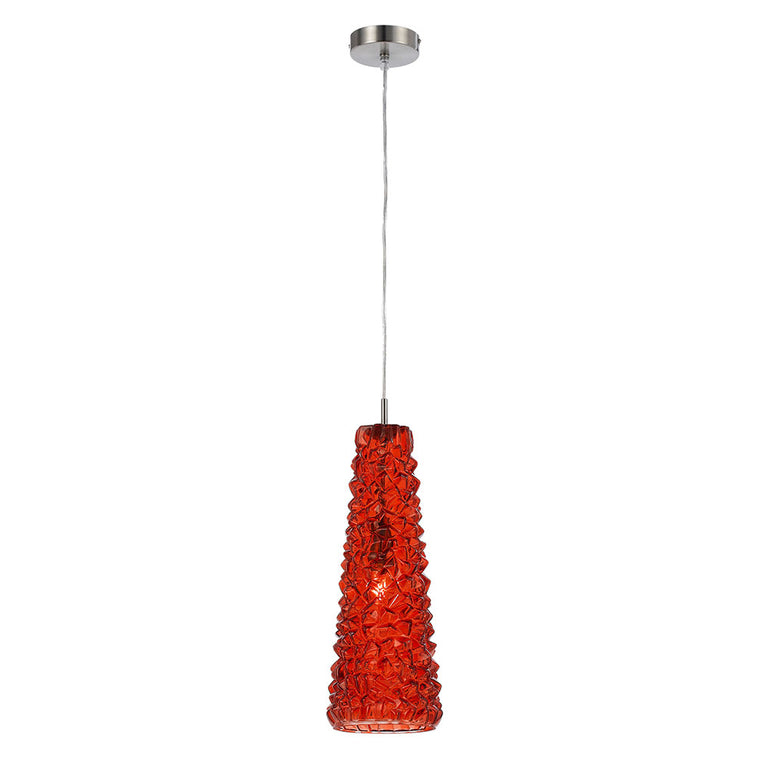 Haig 1 Light Pendant Red - Haig PE160-RD