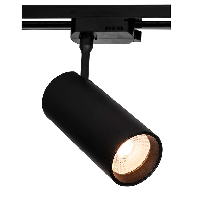 Single Circuit 20W Dimmable LED Track Light Black / Quinto - HCP-1022001