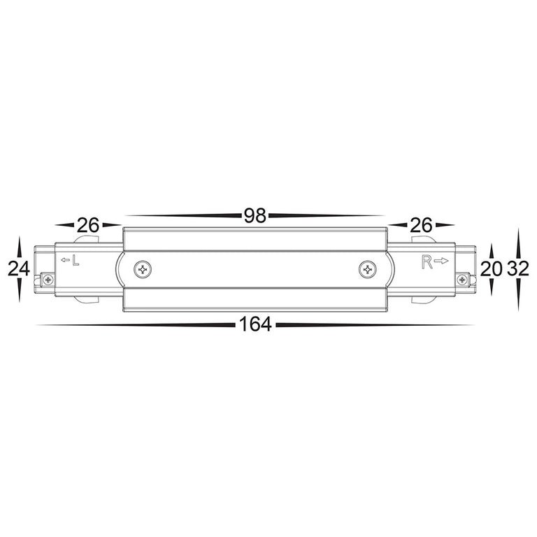 Astro Three Circuit Centre Feed Matt White - HCP-103300-CF