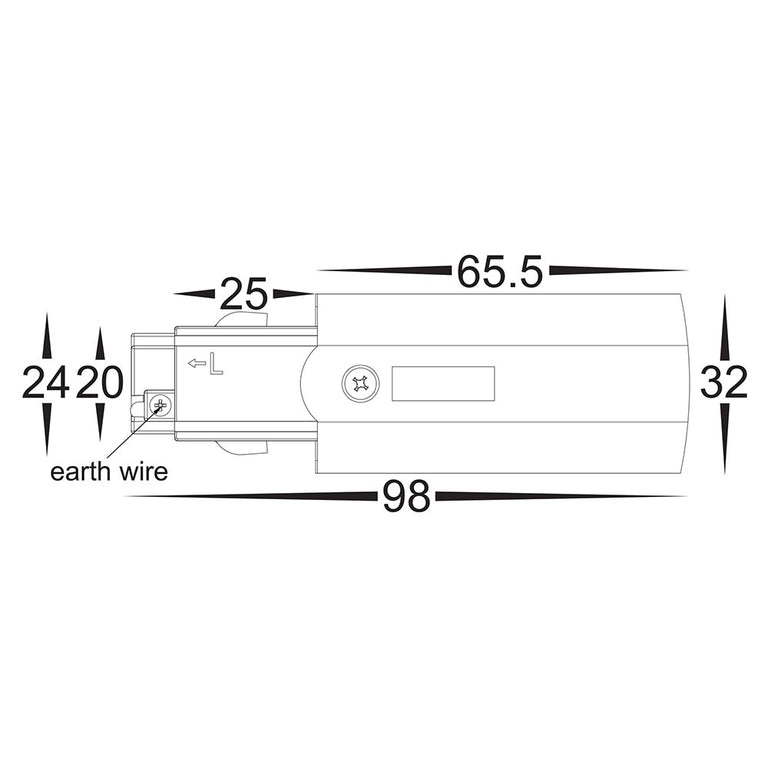 Astro Three Circuit Live End Matt Black - HCP-102300-LE