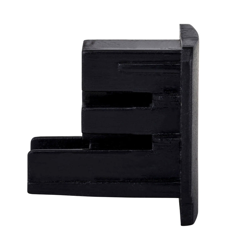 Astro Three Circuit Recessed Track End Cap Matt Black - HCP-102301-EC