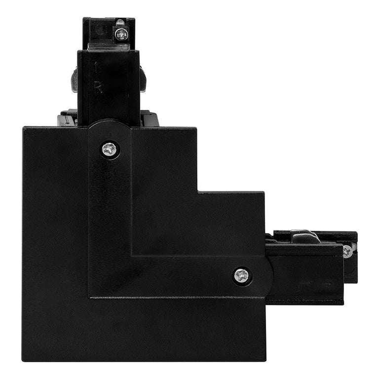 Astro Three Circuit Recessed Track L-Shape Connector Matt Black - HCP-102301-LSC