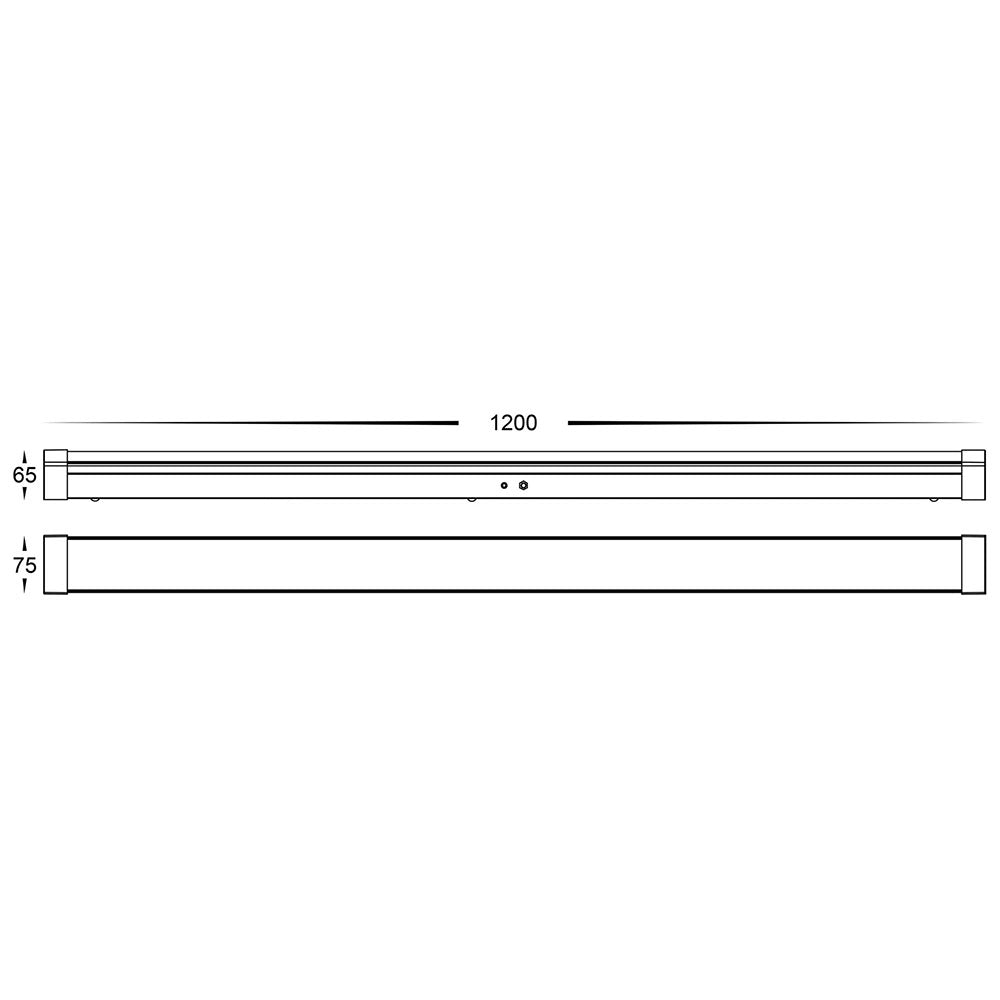 Interior 20W / 40W LED IP20 Emergency Batten White / Tri-Colour - HCP-238401-EM