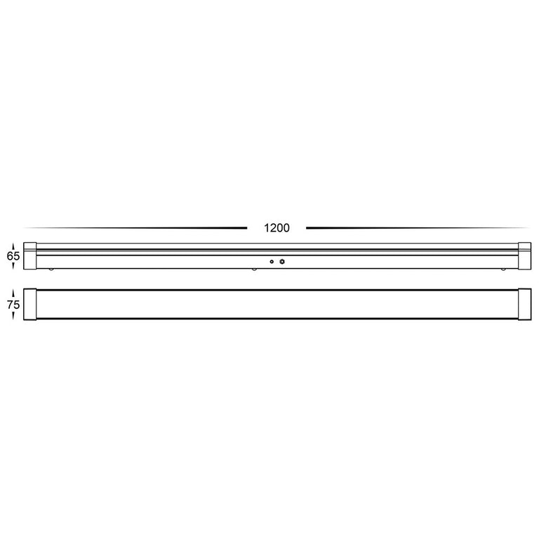Interior 20W / 40W LED IP20 Emergency Batten White / Tri-Colour - HCP-238401-EM