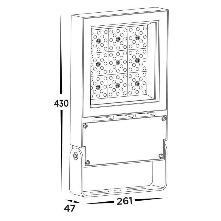 Avant 100W LED Floodlight Black / Cool White - HCP-2821004