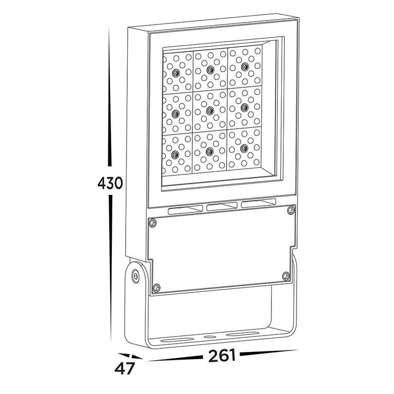 Avant 150W LED Floodlight Black / Cool White - HCP-2821504